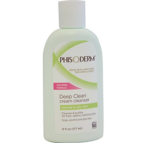 Phisoderm Deep Clean Cream Cleanser For Normal To Dry Skin 6 oz ( Pack of 3)