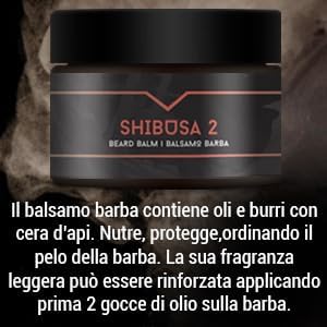 The Goodfellas' smile Conditioning and Softening Beard Balm 1.7 oz - Made in Italy with Shea Buter & Jojoba Oil - (SHIBUSA Bergamot Orange, Musk & Cedar)