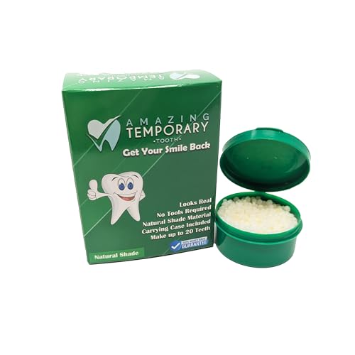 (Natural Shade) Amazing Temporary Tooth Replacement Kit, Temp Missing Teeth Repair, Available in Natural or Bright Shade