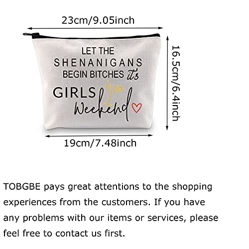 TOBGBE Women Weekend Gift Women Makeup Bag Women' Trip Bag Travel Pouches Toiletry Bag Cases Travel gifts for Best Friends (Women Weekend)