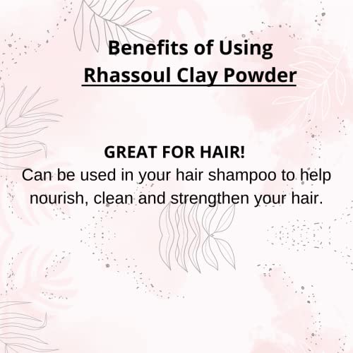 SVATV Rhassoul Clay powder | Ghassoul Clay | Face and Hair | Younger looking skin, Exfoliator - 227g, 8oz, Half Pound