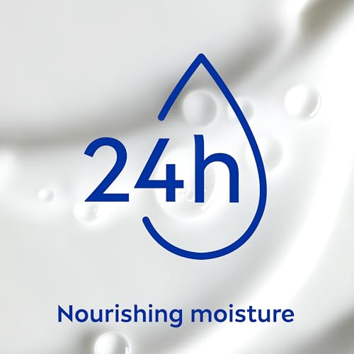 NIVEA Nourishing In Shower Lotion, Water-Activated Body Lotion Enriched with Almond Oil, Instant 24-Hour Moisture, 13.5 Fl Oz Bottle