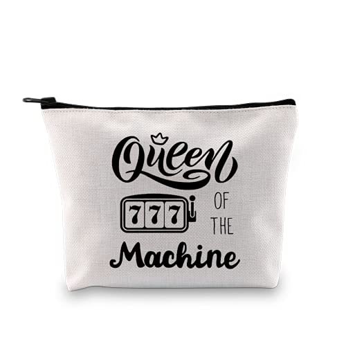 GJTIM Slot Machine Inspired Gift Queen Of The Machine Gambling Tote Bag Gambler Casino Lover Gift (Machine Queen Tote)