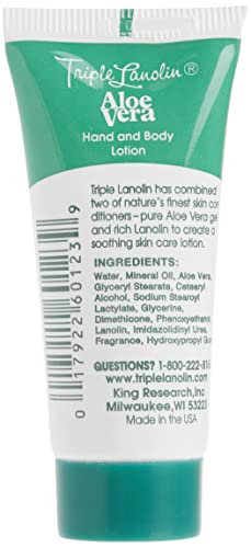 TRIPLE LANOLIN Aloe Vera Lotion, 0.75 Ounce