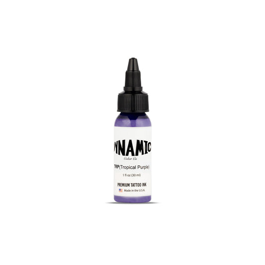 Dynamic Color Co Tropical Purple Tattoo Ink, 1oz Bottle: Sterilized, Vegan & USA-Made Since 1990 – Trusted by Artists Worldwide