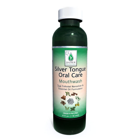 Silver Tongue Oral Care - All Natural Colloidal Silver Mouthwash (4 oz.)