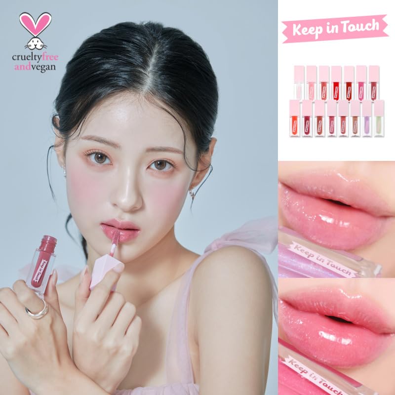 KEEPINTOUCH Jelly Plumper Tint | Non-Sticky, Long-Lasting Lip Gloss | Vegan and Cruelty-Free Korean Lip Tint (Berry Crush)