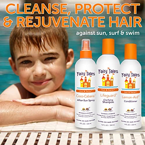 Fairy Tales Swimmer Conditioner for Kids - 8 oz | Made with Natural Ingredients in the USA | Replenish and Restore from Chlorine and Salt Damage | No Parabens, Sulfates, or Synthetic Dyes