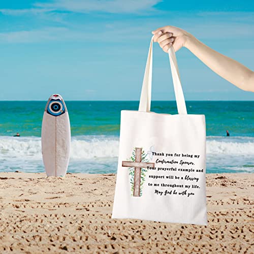 GJTIM Confirmation Gift Christian Faith Gift Travel Tote Bag (Confirmation Tote)