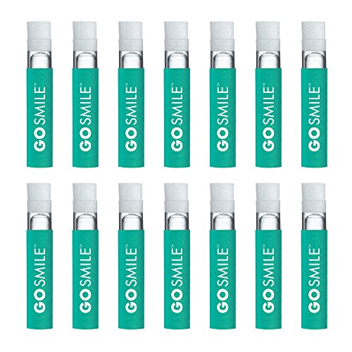 GO Smile Teeth Whitening Stain Erasers, (28 Single-use, applicators), On-The-Go Instant Teeth Cleaning, removes Coffee, red Wine and Tea Residue from Teeth Before Stains Set in, Mint Flavored