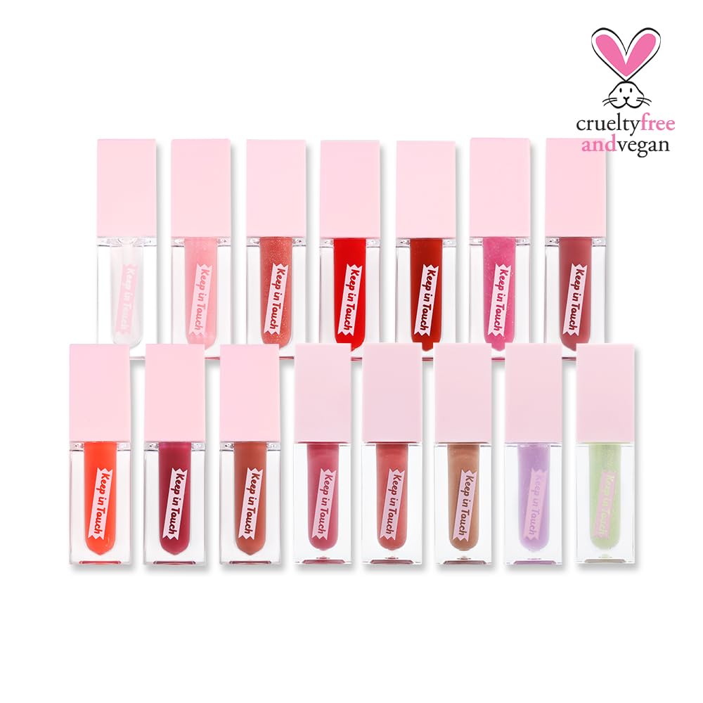 KEEPINTOUCH Jelly Plumper Tint | Non-Sticky, Long-Lasting Lip Gloss | Vegan and Cruelty-Free Korean Lip Tint (Berry Crush)