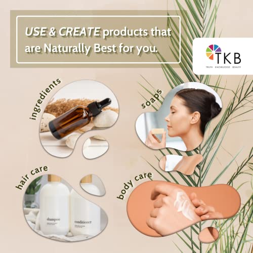 TKB Fractionated Coconut Oil| Pure Coconut Oil for Skin, Hair, Body| Lip Gloss Making, Lip Moisturizer (2floz (59ml))