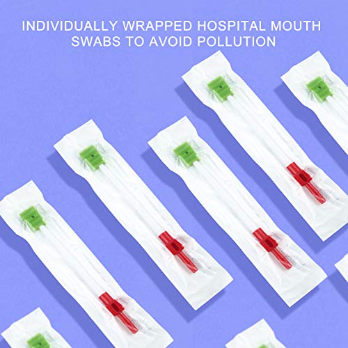 ZIZNBA Disposable Suction Tube Oral Swabs for Patients Sputum Cleaning (20 Pcs)