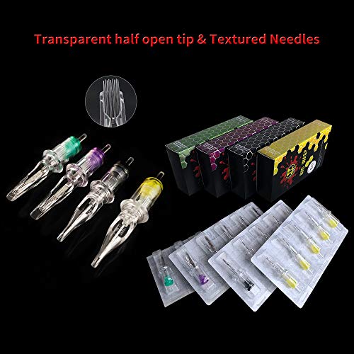 BIGWASP 4th Generation Premium 1203RS Tattoo Needle Cartridges #12 Standard 3 Round Shader (3RS) 20Pcs