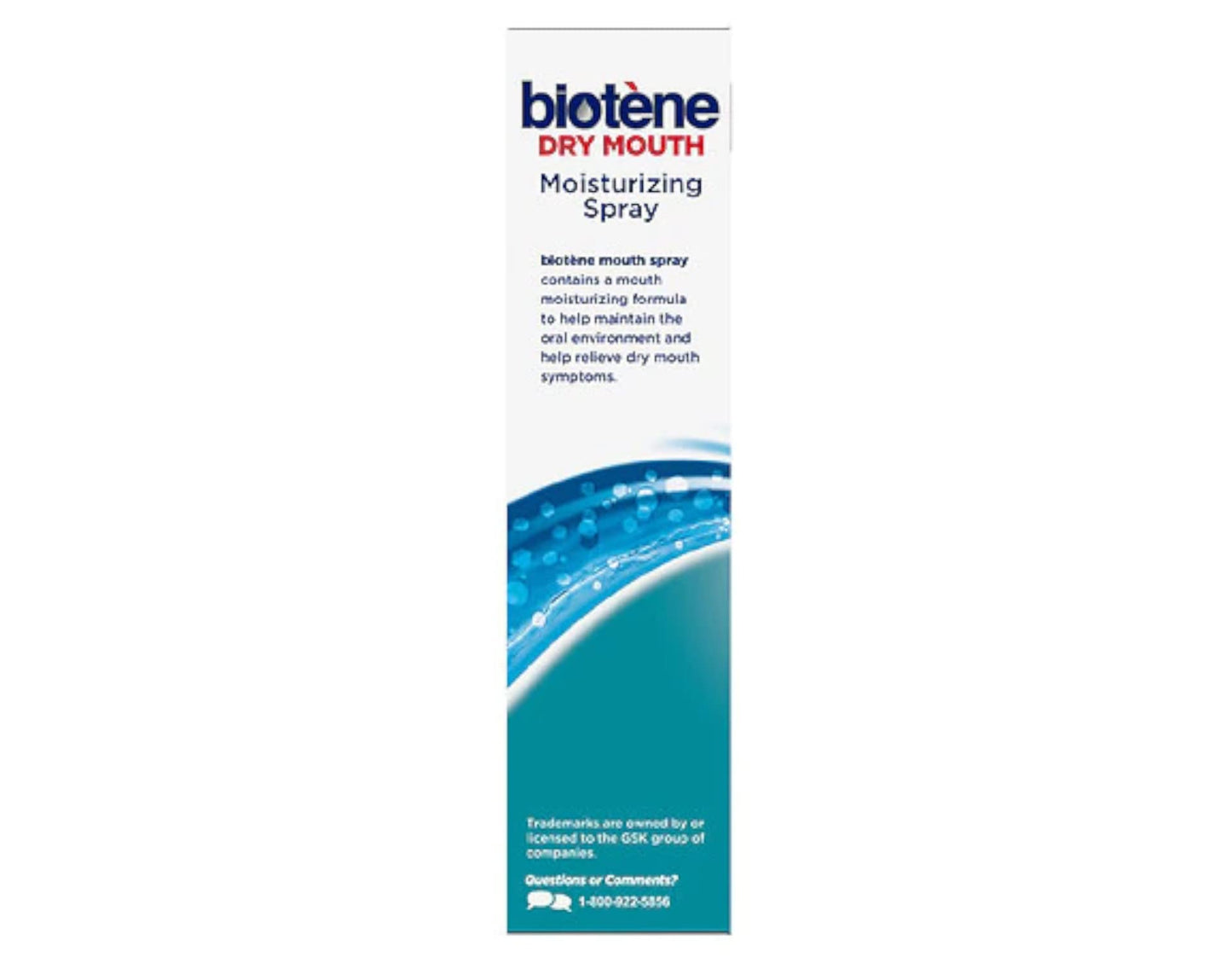 Biotene Moisturizing Dry Mouth Spray, Moisturizing Spray for Dry Mouth and Bad Breath, Gentle Mint - 1.5 fl oz (Pack of 4)