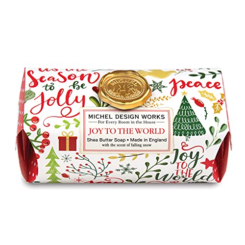 Michel Design Works Large Bath Soap Bar, Joy to the World