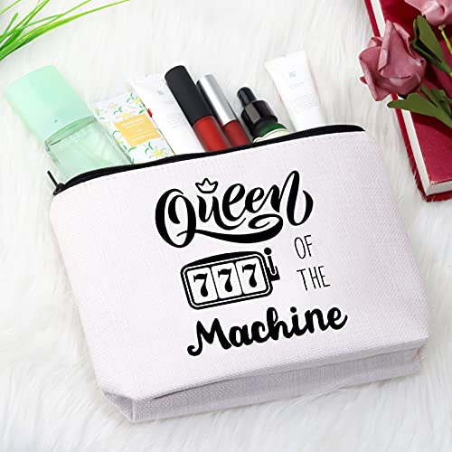 GJTIM Slot Machine Inspired Gift Queen Of The Machine Gambling Tote Bag Gambler Casino Lover Gift (Machine Queen Tote)