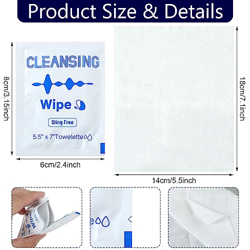 Timgle 200 Count Hearing Aid Wipes Individually Wrapped Cleaning Towelettes Phone Cleaning Wipes Laptop Cleaner Wipes for Earwax Earbuds Sweat Earmold Earplugs in Ear Monitors Clean Removal