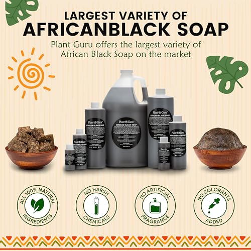 Raw African Black Soap Paste 2 lbs / 32 oz Bulk 100% Natural From Ghana Acne Treatment, Aids Against Eczema & Psoriasis, Dry Skin, Scar Removal, Pimples and Blackhead, Face & Body Wash