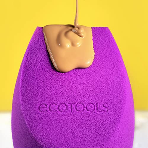 EcoTools Bioblender Makeup Sponge Duo, Compostable Makeup Blender, For Liquid & Cream Foundation, Seamless Application, Eco-Friendly Beauty Sponge, Cruelty-Free & Latex Free, 2 Count