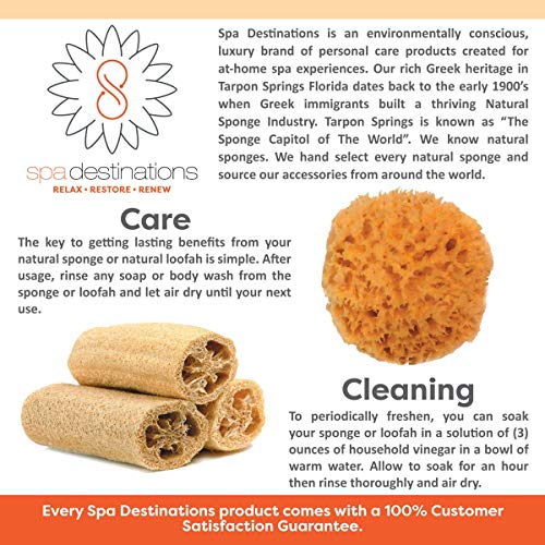 Natural Sea Sponge Small 4-5" by Spa Destinations®"Creating The Perfect Bath and Shower Experience" Amazing Natural Renewable Resource!