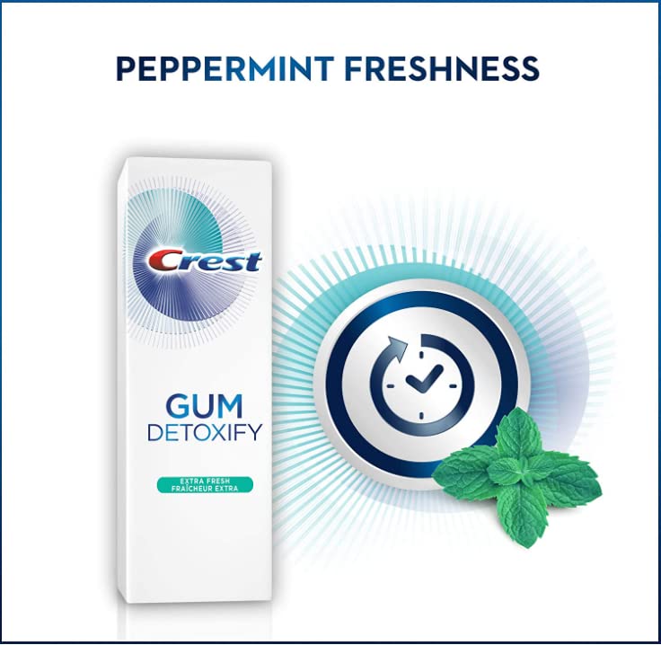 Crest Gum Detoxify Toothpaste, Extra Fresh, 3.7 oz (110ml) - Pack of 2