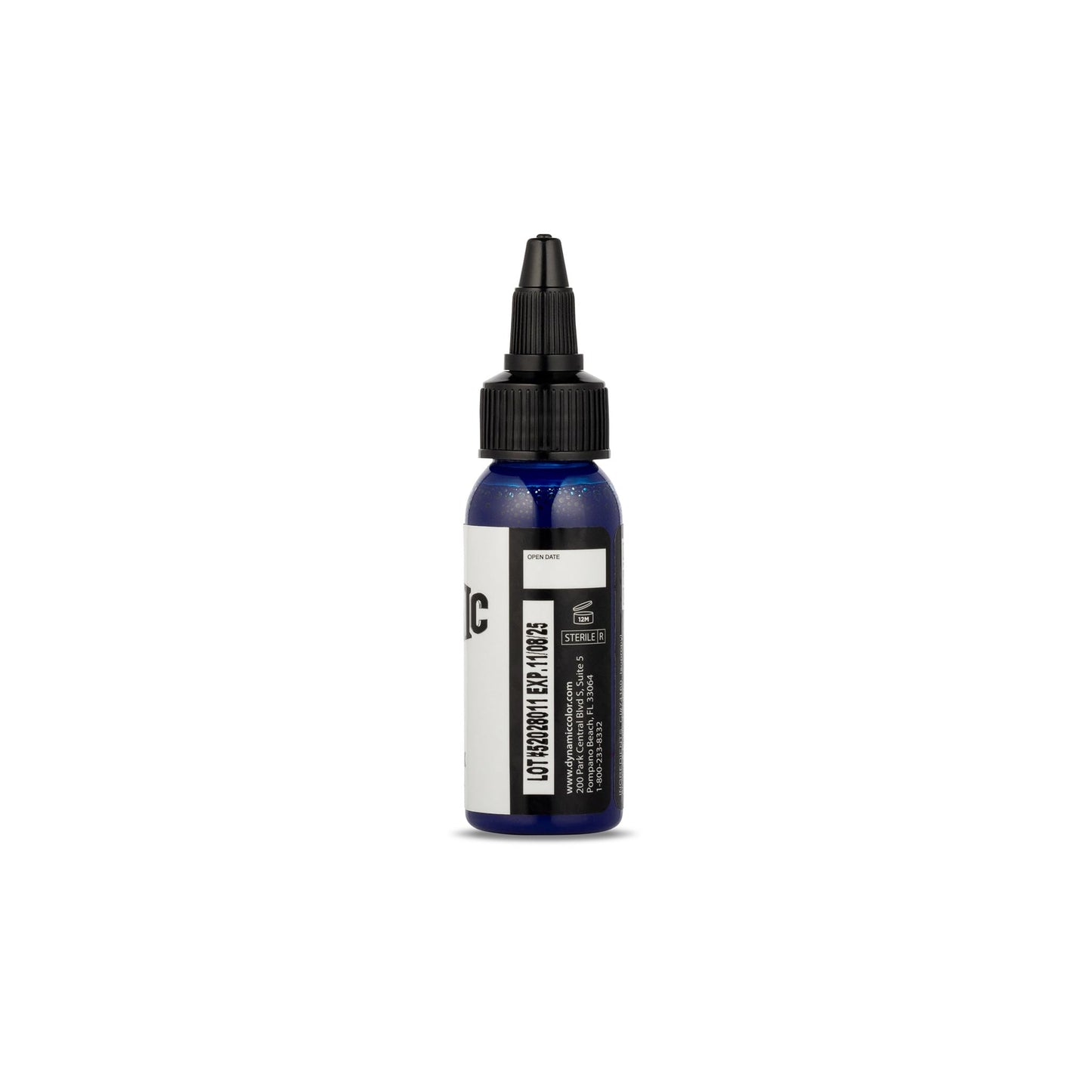 Dynamic Color Co Blue Tattoo Ink (1oz Bottle): Vibrant, Sterilized, Vegan & USA-Made Since 1990 – Trusted by Artists Worldwide