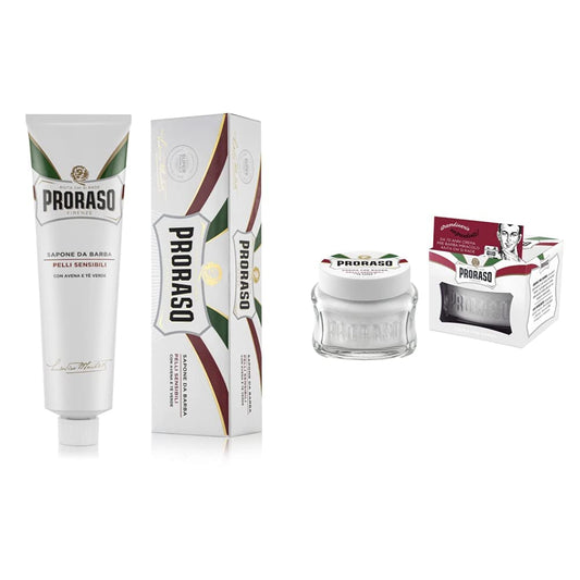 Proraso Sensitive Shaving Cream & Pre-Shave Conditioning Cream for Men