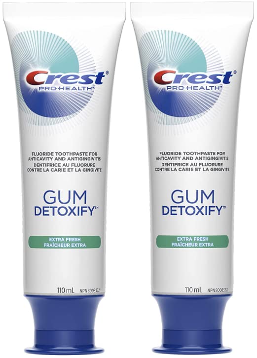 Crest Gum Detoxify Toothpaste, Extra Fresh, 3.7 oz (110ml) - Pack of 2