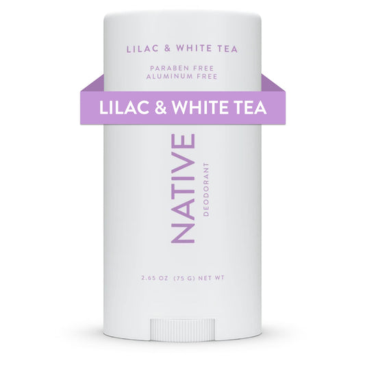 Native Deodorant Contains Naturally Derived Ingredients, 72 Hour Odor Control | Seasonal Scents for Women and Men, Aluminum Free with Baking Soda, Coconut Oil and Shea Butter | Lilac & White Tea