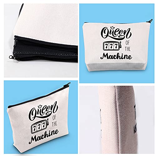 GJTIM Slot Machine Inspired Gift Queen Of The Machine Gambling Tote Bag Gambler Casino Lover Gift (Machine Queen Tote)