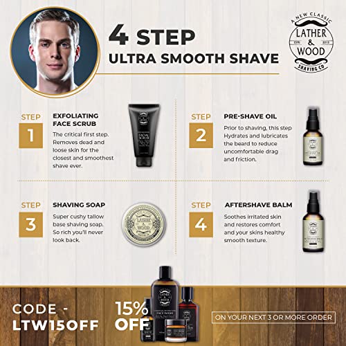 Lather & Wood Shaving Ultra Comfort Pre-Shave Oil - Sandalwood