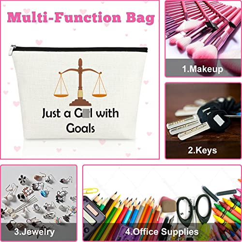 Mxrymvu Paralegal Gifts for Women Makeup Bag Appreciation Gift for Paralegal Law Cosmetic Bag School Student Graduation Gifts Future Lawyer Gift Birthday Gift Idea for Paralegal Travel Makeup Pouch