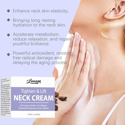 Ginaday Tighten and Lift Neck Cream, Moisturizing Pro-Active Repair Neck Firming and Tightening Anti Aging Neck Tightening Cream. (1 Pcs)