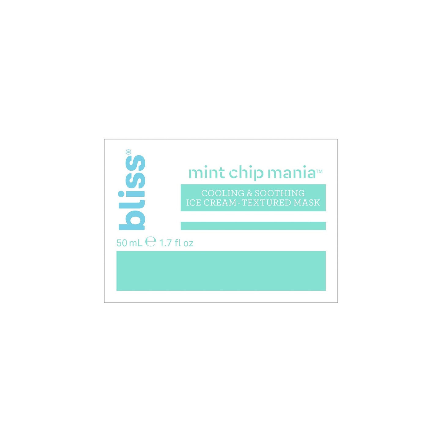 Bliss Face Mask Skin Care | Clean | Paraben Free | Cruelty-Free | Vegan (Mint Chip Mania - Soothing)