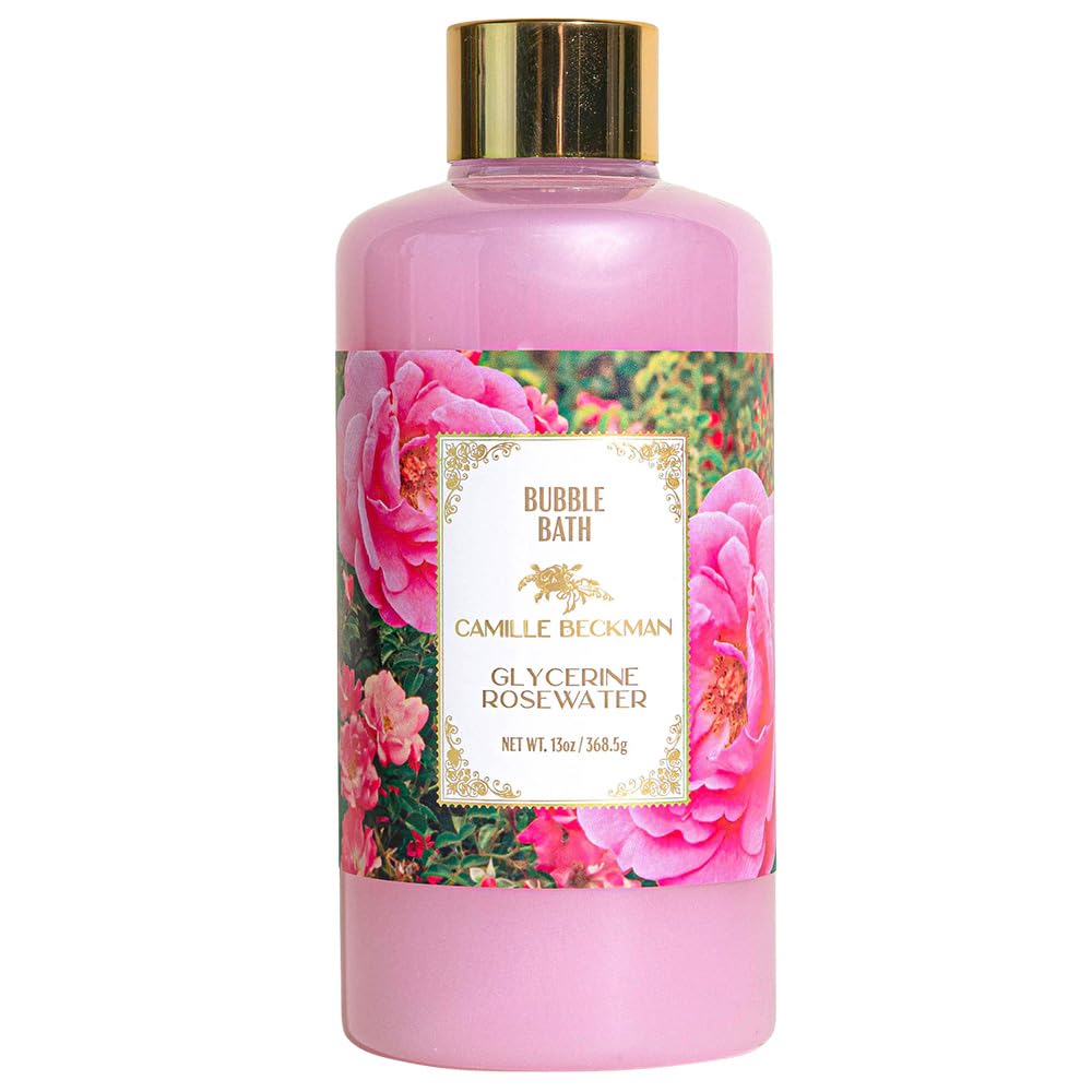 Camille Beckman Bubble Bath, Glycerine Rosewater, 13 Ounce