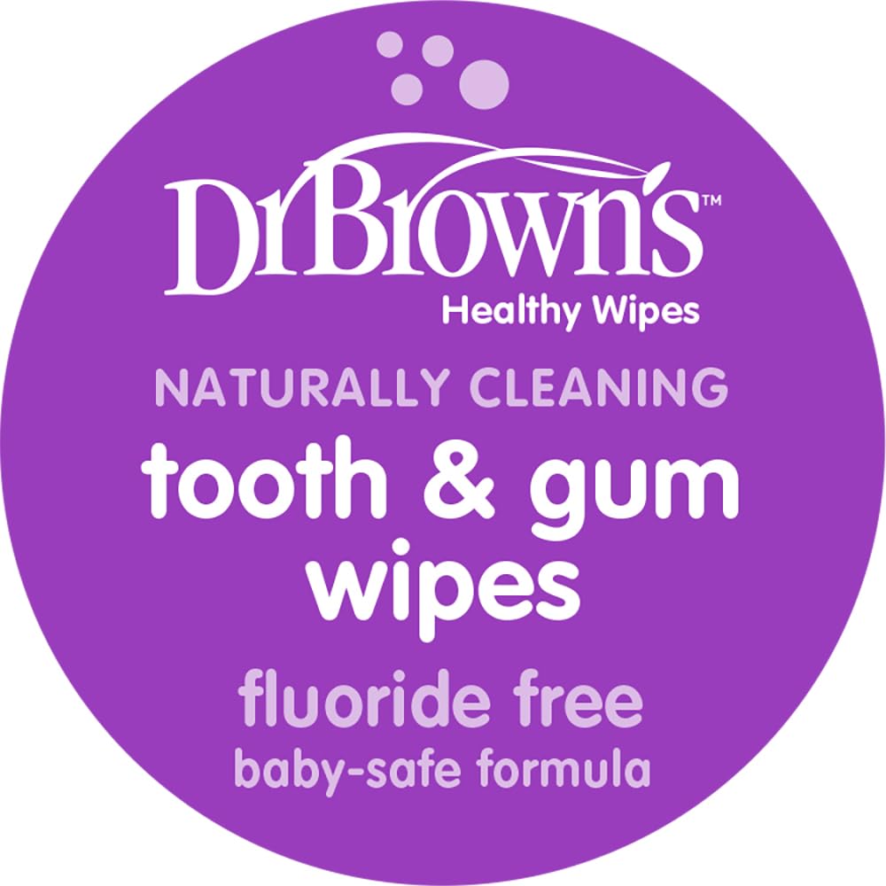 Dr. Brown's Tooth and Gum Wipes, 30 Count