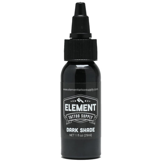 ELEMENT TATTOO SUPPLY - Grey Wash Tattoo Ink - Dark Shade Greywash for Black and Grey Tattoos - Refill Bottle 1oz (Dark Shade)