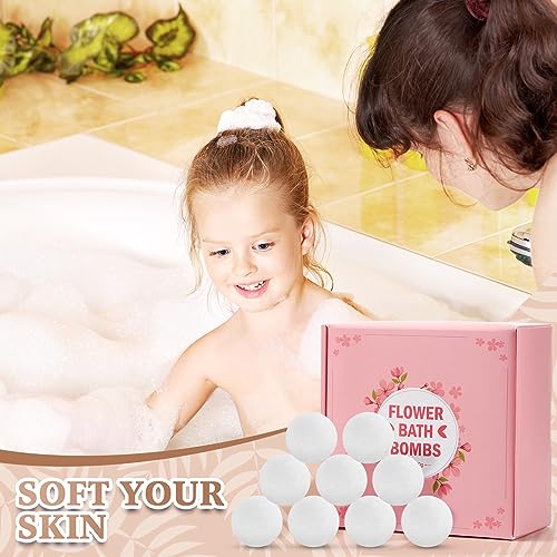 Uiifan 20 Pcs 3.5 oz Bath Bombs Gift Set XL Bath Bombs Bulk Essential Oils Relaxing Bath Ball Birthday Spa Gift for Women Kids Men Moisturizing Dry Skin Skin Relaxation Shower (Mint)