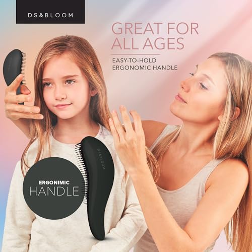 Hair Set for Women 3-Piece Kit with Detangle Hairbrush, Wet Hair Brush, Headband Bandana & Hair Claw Clip, Hair Brush, Head Band Set for Girls – Hair Accessories for Women.