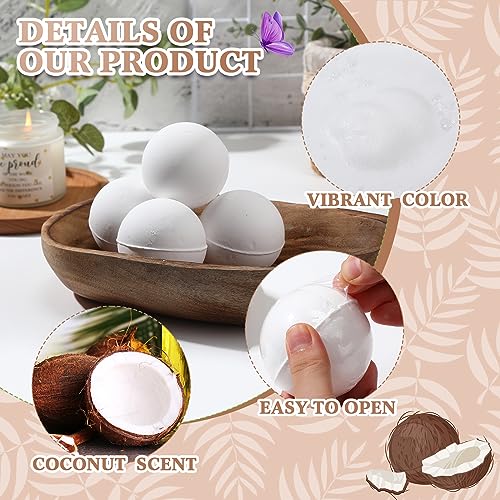 Uiifan 20 Pcs 3.5 oz Bath Bombs Gift Set XL Bath Bombs Bulk Essential Oils Relaxing Bath Ball Birthday Spa Gift for Women Kids Men Moisturizing Dry Skin Skin Relaxation Shower (Mint)