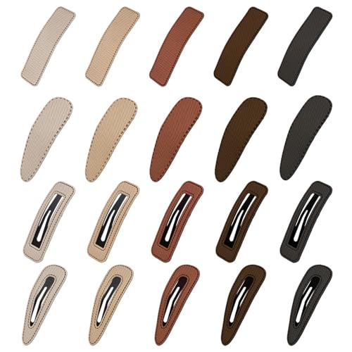 Kasmena Hair Clips, 20 Pack 3" Metal Rectangle Waterdrop Snap Hair Clips Barrettes, Non-slip Hair Clips Accessories for Women Girls, Neutral Colors, Christmas Gifts