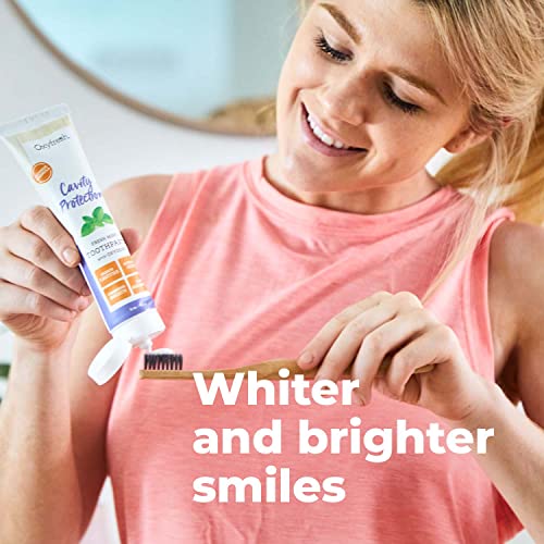 Oxyfresh Premium Cavity Protection – Fresh Mint Fluoride Toothpaste – Low Abrasion Anticavity Toothpaste for Sensitive Teeth – Remineralizing Enamel Repair to Prevent Tartar & Cavities | 5oz