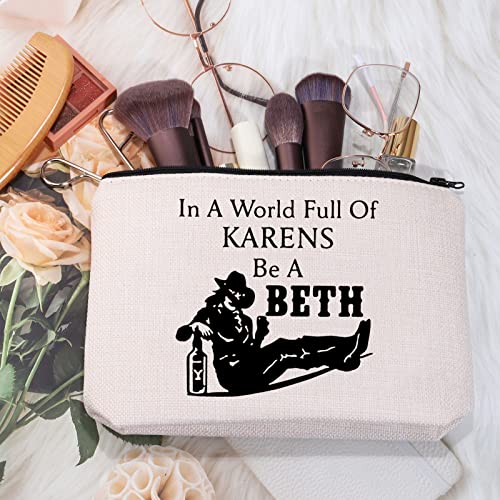 MEIKIUP TV Show Fans Gift Beth Dut ton Gift Fandom Travel Case In A World Full of K Be A Beth (Be A Beth Bag)