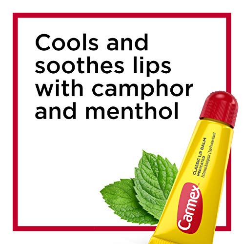 Carmex Medicated Lip Balm Tubes, Lip Moisturizer for Dry, Chapped Lips, 0.35 OZ - (2 Packs of 3)