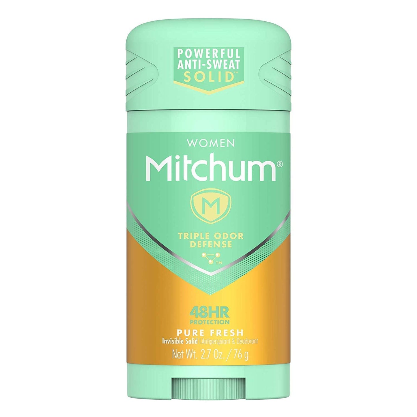 Mitchum For Women Advanced Control Anti-Perspirant Deodorant Invisible Solid Pure Fresh 2.70 oz (Pack of 4)