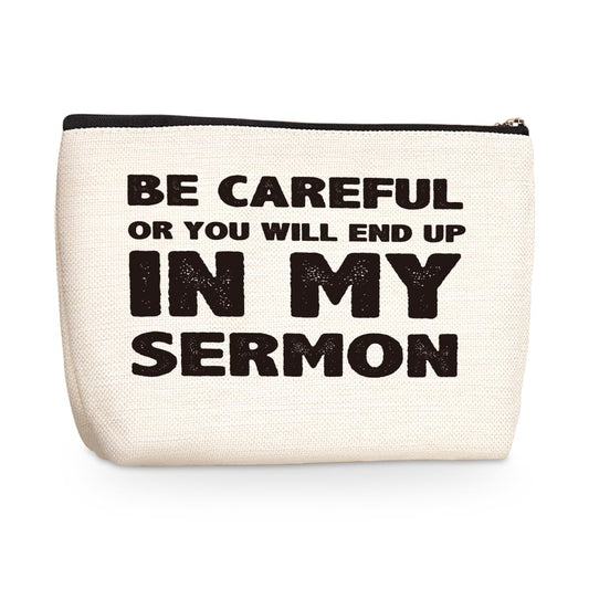 Novelty Christian Gifts Cosmetic Bag Sarcastic Pastor Gifts Makeup Organizer Bag Religious Gifts Travel Toiletry Bag Pastor Appreciation Gifts Birthday Christmas Baptism Church Gifts for Preaches