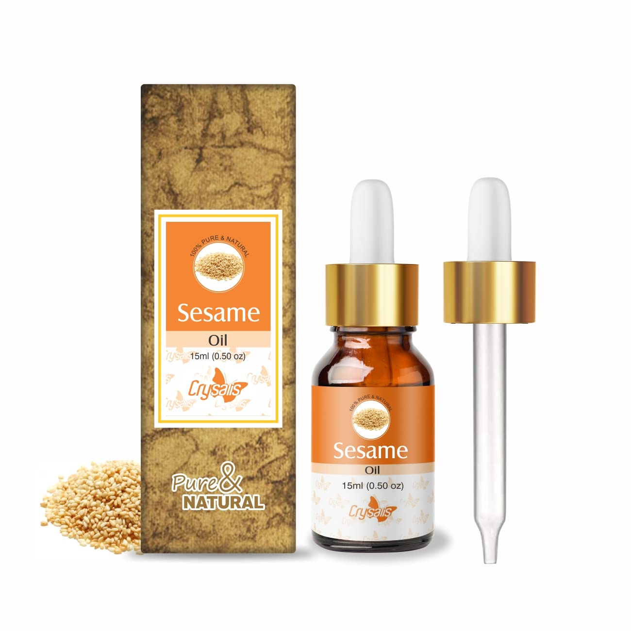 Crysalis Sesame (Sesamum Indicum) Oil - 0.51 Fl Oz (15ml)