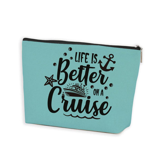 Azteoiz Cruise Accessories Cruise Gifts Makeup Bag Gifts for Cruise Lovers Summer Vacation Cruise Trip Weekend Gift Birthday Christmas Thanksgiving Retirement Gifts for Friends Female