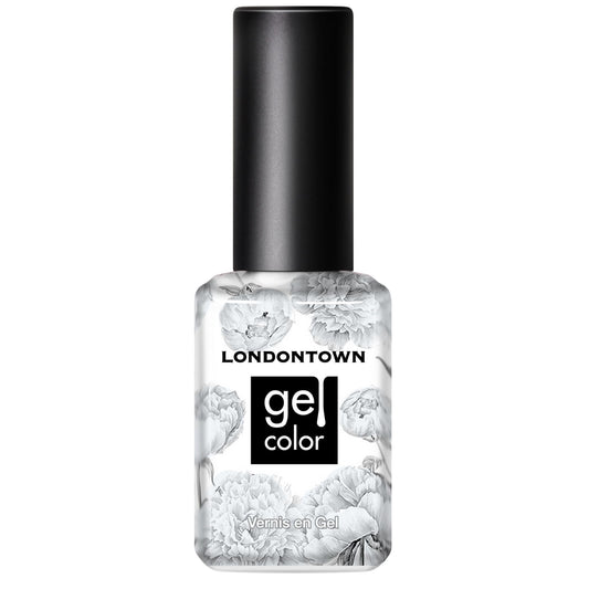 LONDONTOWN UV/GEL Nail Polish - Shimmery Icy White Color (Powder) Smudge Free Budge-Proof Soak Off LED Lamp, 12mL